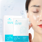 PHISYA Collagen Hydrating Facial Mask – Moisturizing, Firming & Revitalizing Sheet Mask with Hyaluronic Acid PHISYA