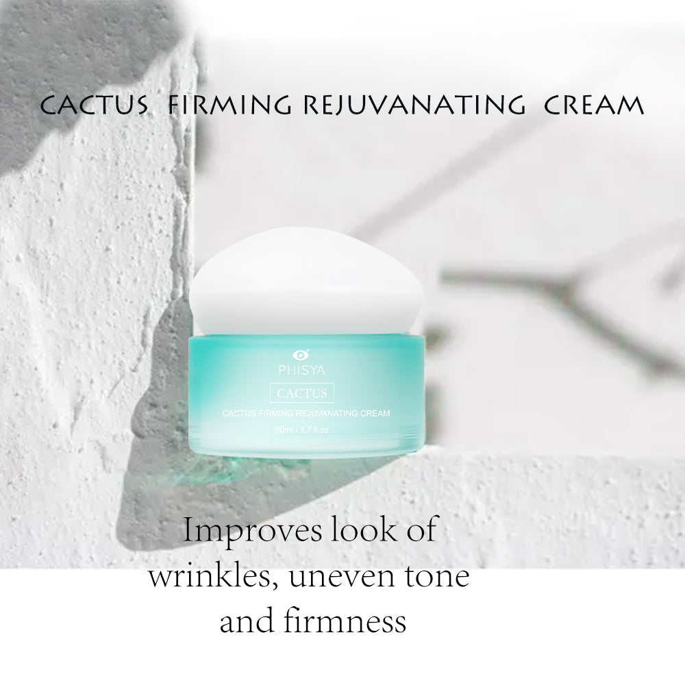 PHISYA Cactus Firming & Rejuvenating Cream – Deep Hydration Face Cream with Opuntia Cactus & Allantoin PHISYA