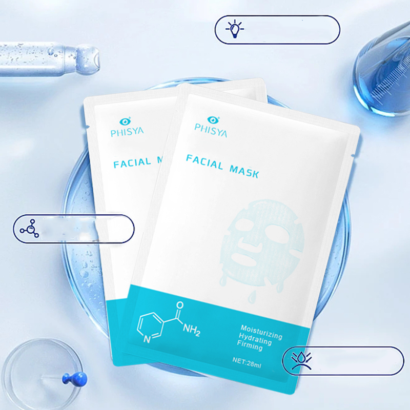 PHISYA Collagen Hydrating Facial Mask – Moisturizing, Firming & Revitalizing Sheet Mask with Hyaluronic Acid PHISYA