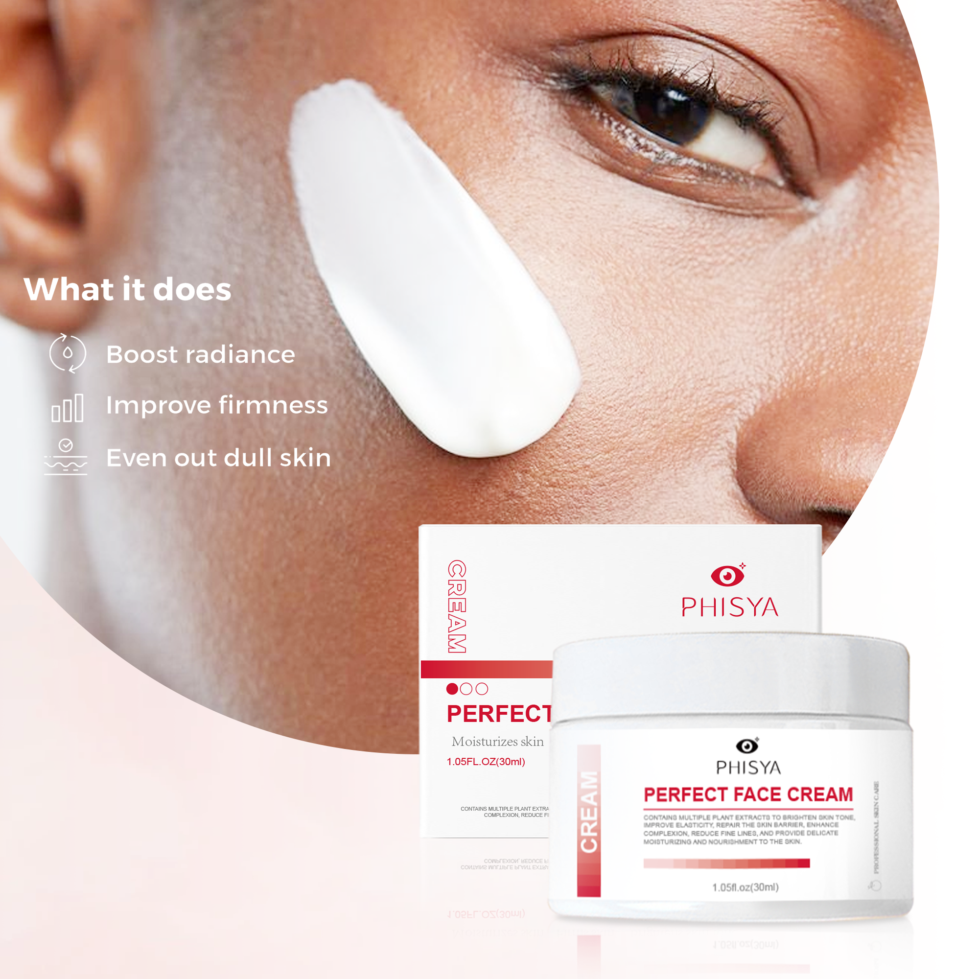 PHISYA Perfect Face Cream – Restorative Moisture Cream Enriched with Niacinamide, Alpha-Arbutin & Antioxidant-Rich Botanicals PHISYA