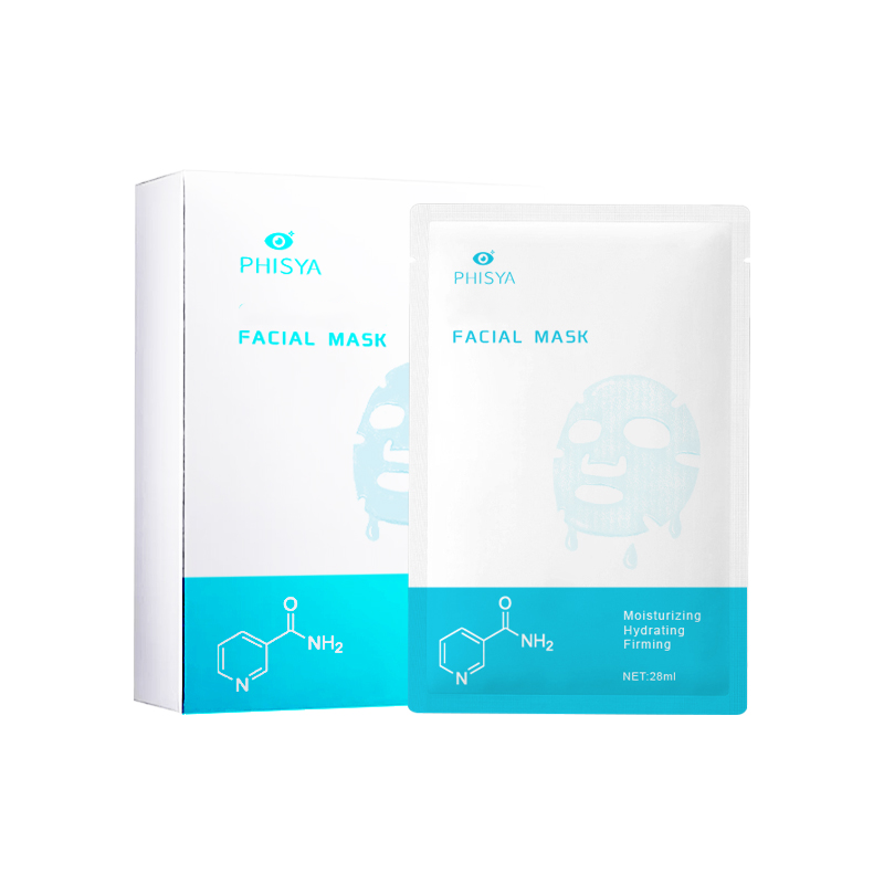 PHISYA Collagen Hydrating Facial Mask – Moisturizing, Firming & Revitalizing Sheet Mask with Hyaluronic Acid PHISYA