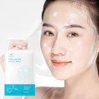 PHISYA Collagen Hydrating Facial Mask – Moisturizing, Firming & Revitalizing Sheet Mask with Hyaluronic Acid PHISYA