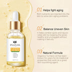 PHISYA Turmeric Brightening Serum – Calming & Repairing Concentrate with Antioxidants for Even-Toned, Glowing Skin PHISYA