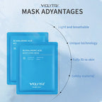VICLYTRI B5 Hyaluronic Acid Moisturizing Mask – Intensive Hydration Sheet Mask with Pro-Vitamin B5, Whey Protein & Betaine VICLYTRI