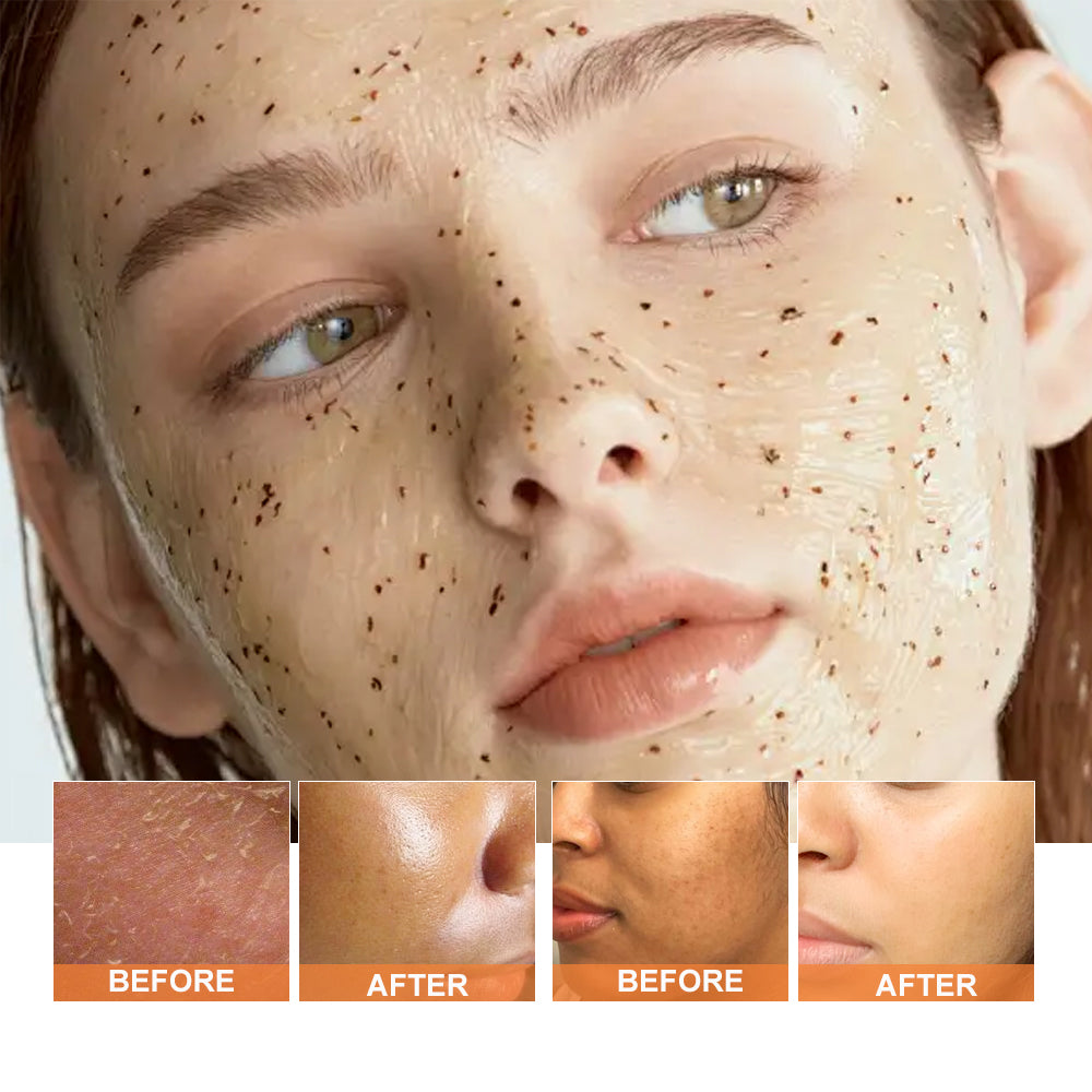 PHISYA Turmeric Exfoliating Face Scrub – Brightening & Anti-Aging Polish with Natural Botanicals for Smooth, Radiant Skin PHISYA