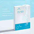 PHISYA Collagen Hydrating Facial Mask – Moisturizing, Firming & Revitalizing Sheet Mask with Hyaluronic Acid PHISYA