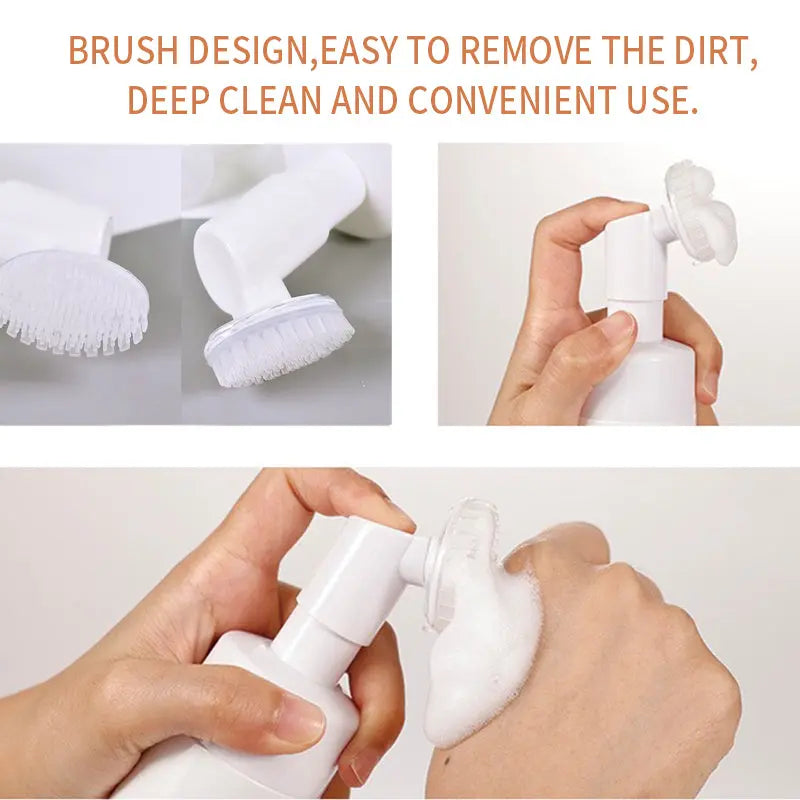 PHISYA Aloe Vera Cleansing Foam – Gentle pH-Balanced Face Wash with Built-In Brush, Multi-Purpose Deep Cleanser PHISYA