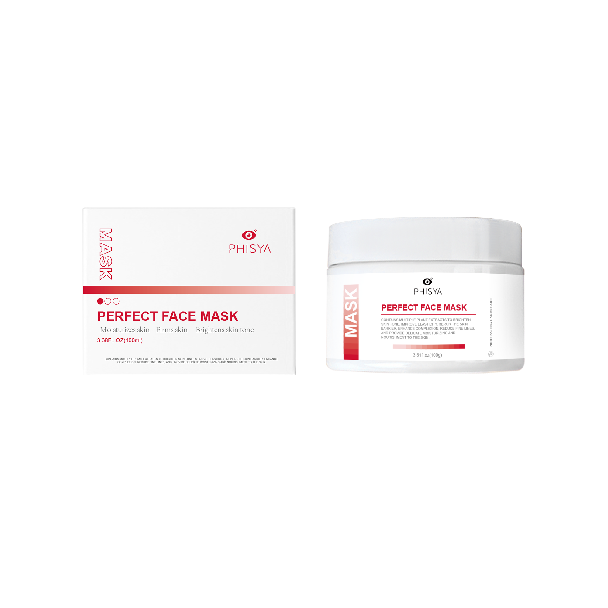 PHISYA Perfect Face Mask – Revitalizing Wash-Off Treatment Powered by Collagen, Centella & Herbal Complex PHISYA