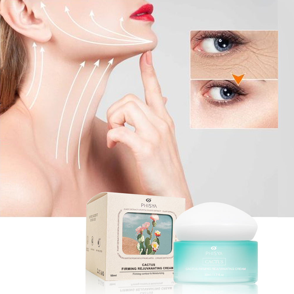 PHISYA Cactus Firming & Rejuvenating Cream – Deep Hydration Face Cream with Opuntia Cactus & Allantoin PHISYA