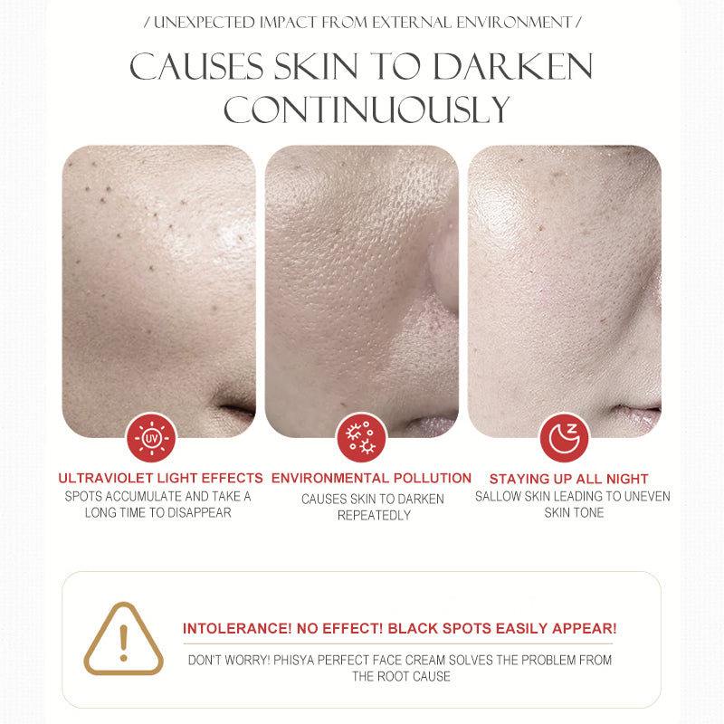 Revitalize your skin with PHISYA's Brightening Face Cream, featuring Niacinamide & antioxidants for spot reduction and a radiant glow.