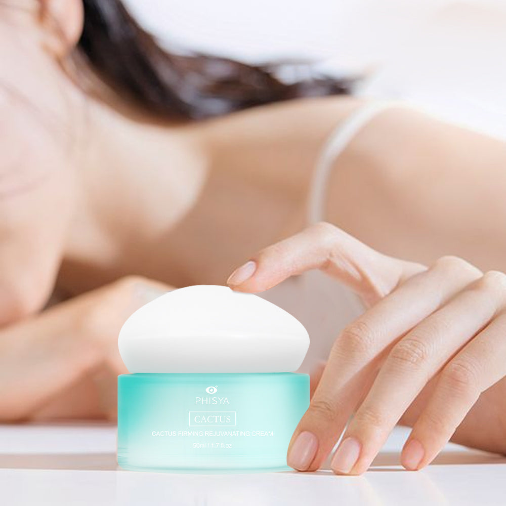 Experience the hydrating power of PHISYA's Cactus Firming Cream for anti-aging benefits. Enjoy 20% off on rejuvenating your skin today!