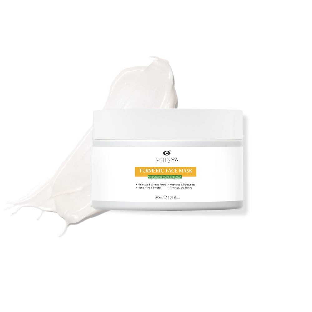 Transform your skin with the PHISYA Turmeric Face Mask, designed to brighten and minimize pores for a radiant complexion.